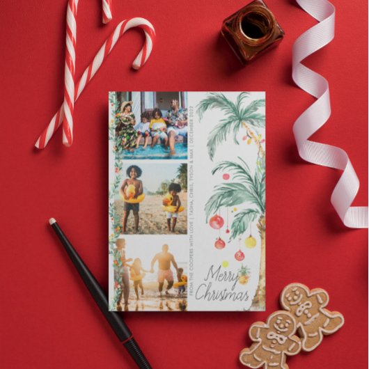 Merry Christmas | Christmas Photo Collage Card