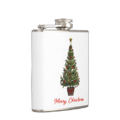 Merry Christmas. Christmas Tree Flachmann (Rechts)