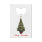 Merry Christmas. Christmas Tree Geldbeutel Flaschenöffner (Rückseite)