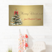 Merry Christmas,Christmas Tree,Gold Banner (Insitu)