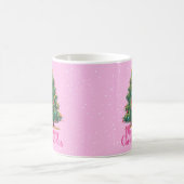 Merry Christmas, Christmas Tree, Pink, Holiday Kaffeetasse (Mittel)