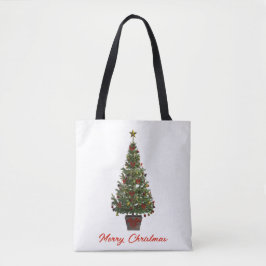 Merry Christmas. Christmas Tree Tasche