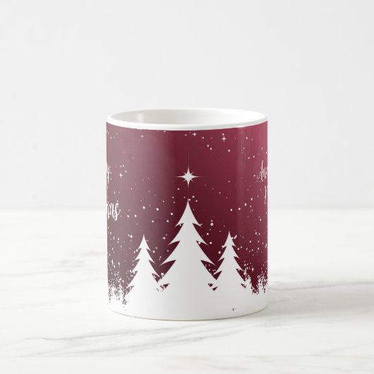 Merry Christmas Claret Mug Kaffeetasse (Mittel)