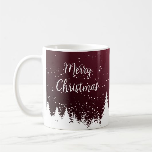  Merry Christmas Claret Mug Kaffeetasse (Links)