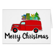 Merry Christmas Classic Car (Vorderseite (Horizontal))