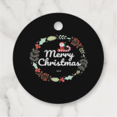 Merry christmas Classic Geschenkanhänger (Rückseite)