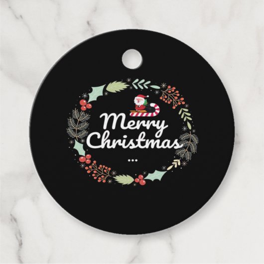 Merry christmas Classic Geschenkanhänger (Vorderseite)