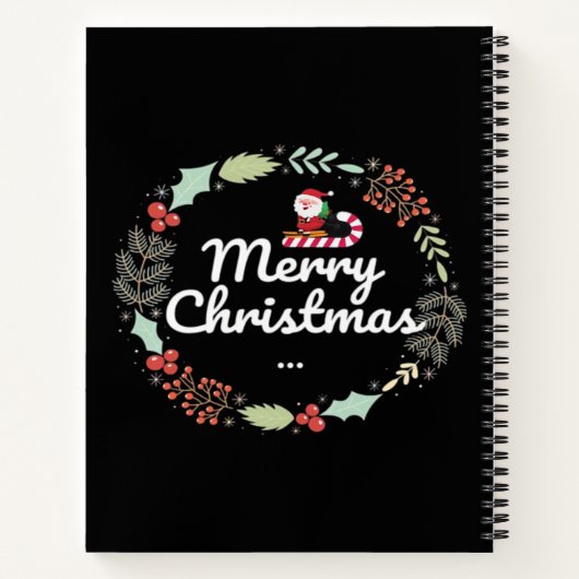 Merry christmas Classic Notizblock (Rückseite)