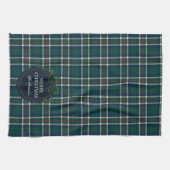 Merry Christmas Classic Preppy Tartan Plaid Geschirrtuch (Horizontal)