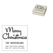 Merry Christmas Classic Script Gummistempel (Stempel)