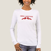 Merry Christmas Classic, Traditional Holiday Bow Tri-Blend Shirt (Vorderseite)