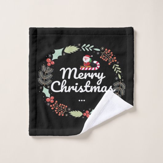 Merry christmas Classic Waschlappen (Waschlappen)