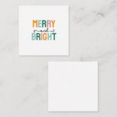 Merry Christmas Classical Unique Minimalist Plain Begleitkarte (Vorne/Hinten)