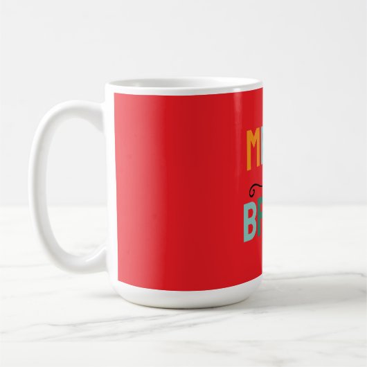 Merry Christmas Classical Unique Minimalist Plain Kaffeetasse (Links)