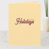 Merry Christmas Classical Unique Minimalist Plain Karte (Vorderseite)