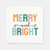 Merry Christmas Classical Unique Minimalist Plain Serviette (Vorderseite)