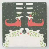 Merry Christmas coaster Steinuntersetzer (Vorderseite)