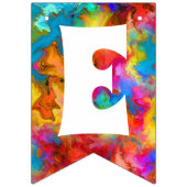 MERRY CHRISTMAS COLORFUL RAINBOW WIMPELKETTE (Zweite Fahne)