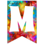 MERRY CHRISTMAS COLORFUL RAINBOW WIMPELKETTE (Erste Fahne)