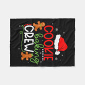 Merry Christmas Cookie Baking Crew Ginger Santa Pa Fleecedecke (Vorderseite (Horizontal))