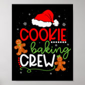 Merry Christmas Cookie Baking Crew Ginger Santa Pa Poster (Vorne)