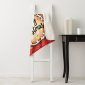 Merry Christmas Cookie with Holly Berries Red Sherpadecke (Beispiel)