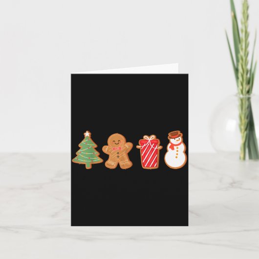 Merry Christmas Cookies Gingerbread Cookies Xmas W Karte (Vorderseite)