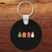 Merry Christmas Cookies Gingerbread Cookies Xmas W Schlüsselanhänger (Vorderseite)