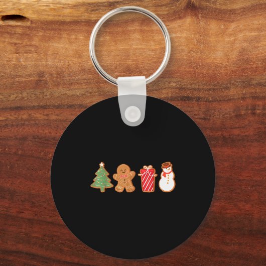 Merry Christmas Cookies Gingerbread Cookies Xmas W Schlüsselanhänger (Vorderseite)