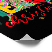 Merry Christmas Coquette Bow Xmas Tree Holiday Gir Poster (Ecke)