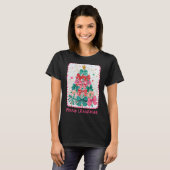 Merry Christmas Coquette Bow Xmas Tree Holiday Gir T-Shirt (Vorne ganz)
