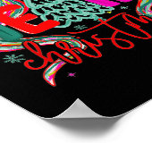 Merry Christmas Coquette Preppy Bow Tree For Woman Poster (Ecke)