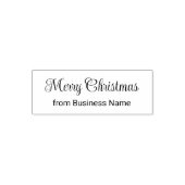 Merry Christmas Cursive Script from Business Name Permastempel (Design)