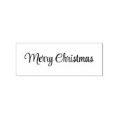 Merry Christmas Cursive Script Text Template Gummistempel (Prägung)