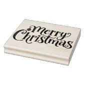 Merry Christmas Cursive Typography Gummistempel (Stempel)