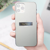 Merry Christmas Custom-Cut Vinyl Sticker (Telefon)