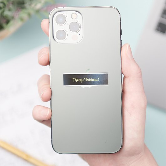 Merry Christmas Custom-Cut Vinyl Sticker (Telefon)