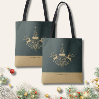 Merry Christmas Custom Name for Corporate Team Tasche