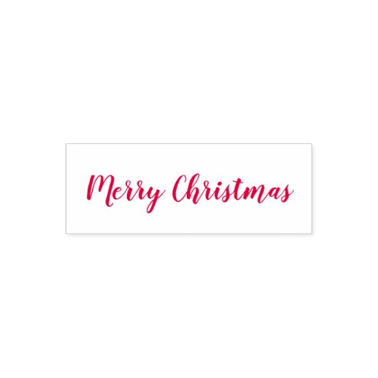 Merry Christmas Custom Text Selbstfarbige Briefmar Permastempel (Design)