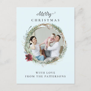 Merry Christmas customer specific photo Feiertags Feiertagspostkarte