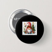 Merry Christmas Cute Christmas Gnome And More Button (Vorne & Hinten)