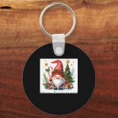 Merry Christmas Cute Christmas Gnome And More Schlüsselanhänger (Vorderseite)