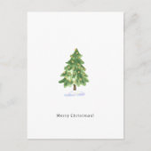 Merry Christmas Cute Christmas Tree Card Postkarte (Vorderseite)