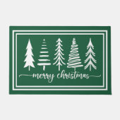 Merry Christmas Cute Christmas Tree Fußmatte (Vorderseite)