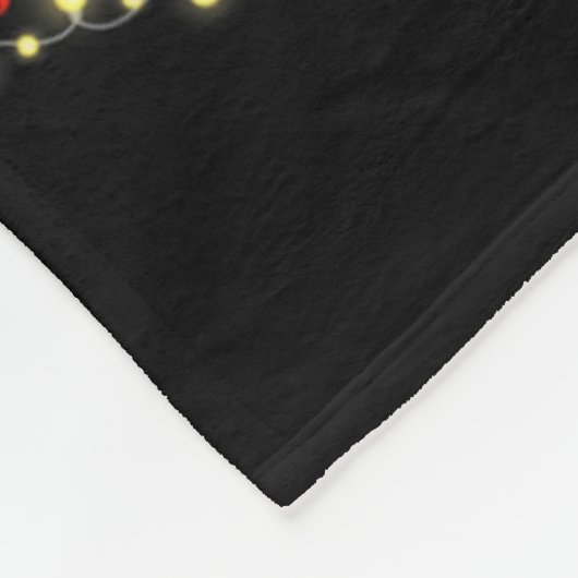 Merry Christmas Cute Crab Xmas Leopard Plaid Santa Fleecedecke (Ecke)