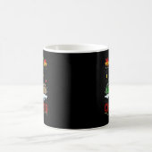 Merry Christmas Cute Crab Xmas Leopard Plaid Santa Kaffeetasse (Mittel)