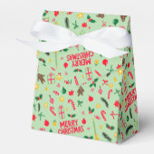 Merry Christmas Cute Doodle Whimsical Pattern  Geschenkschachtel (Vorderseite)