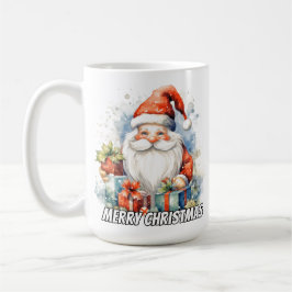 Merry Christmas Cute Little Santa Claus Kaffeetasse
