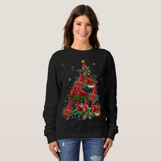 Merry Christmas Cutest Cardinal Bird Lovers Xmas L Sweatshirt (Vorne ganz)