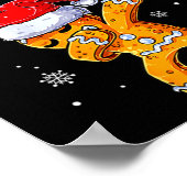 Merry Christmas Dab Gingerbread Xmas Christmas Coo Poster (Ecke)